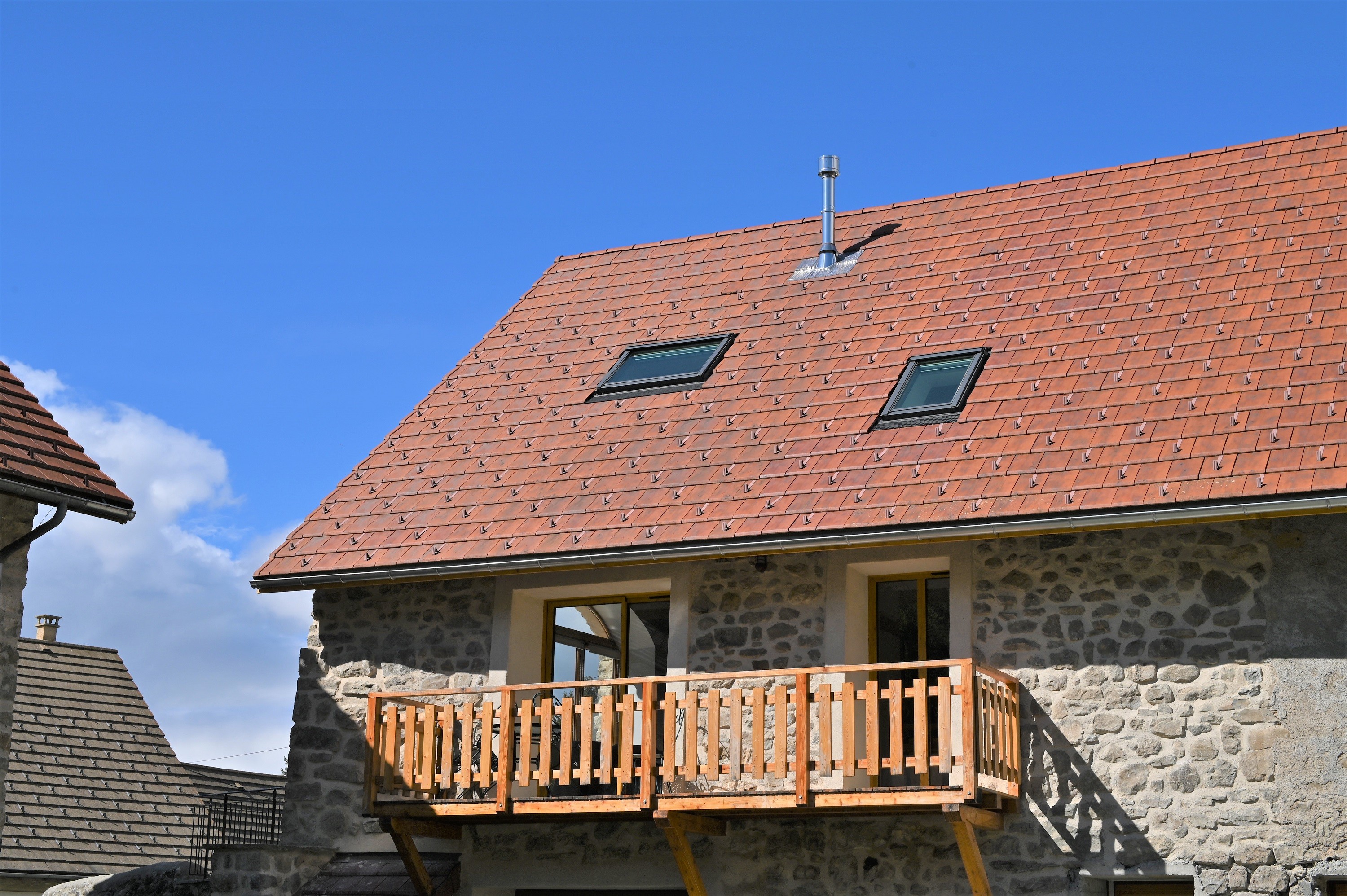 façade sud avec balcon 