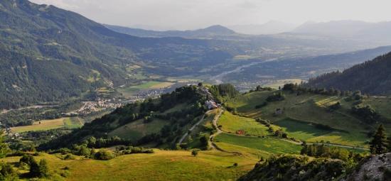 La vallée depuis  les Richards