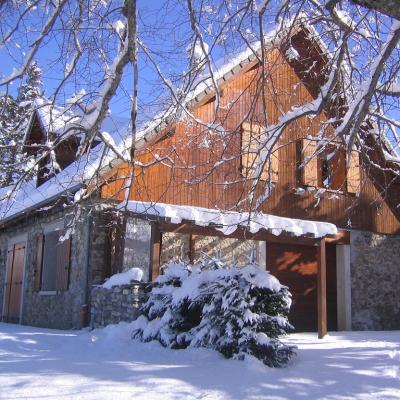 Le chalet un matin d'hiver