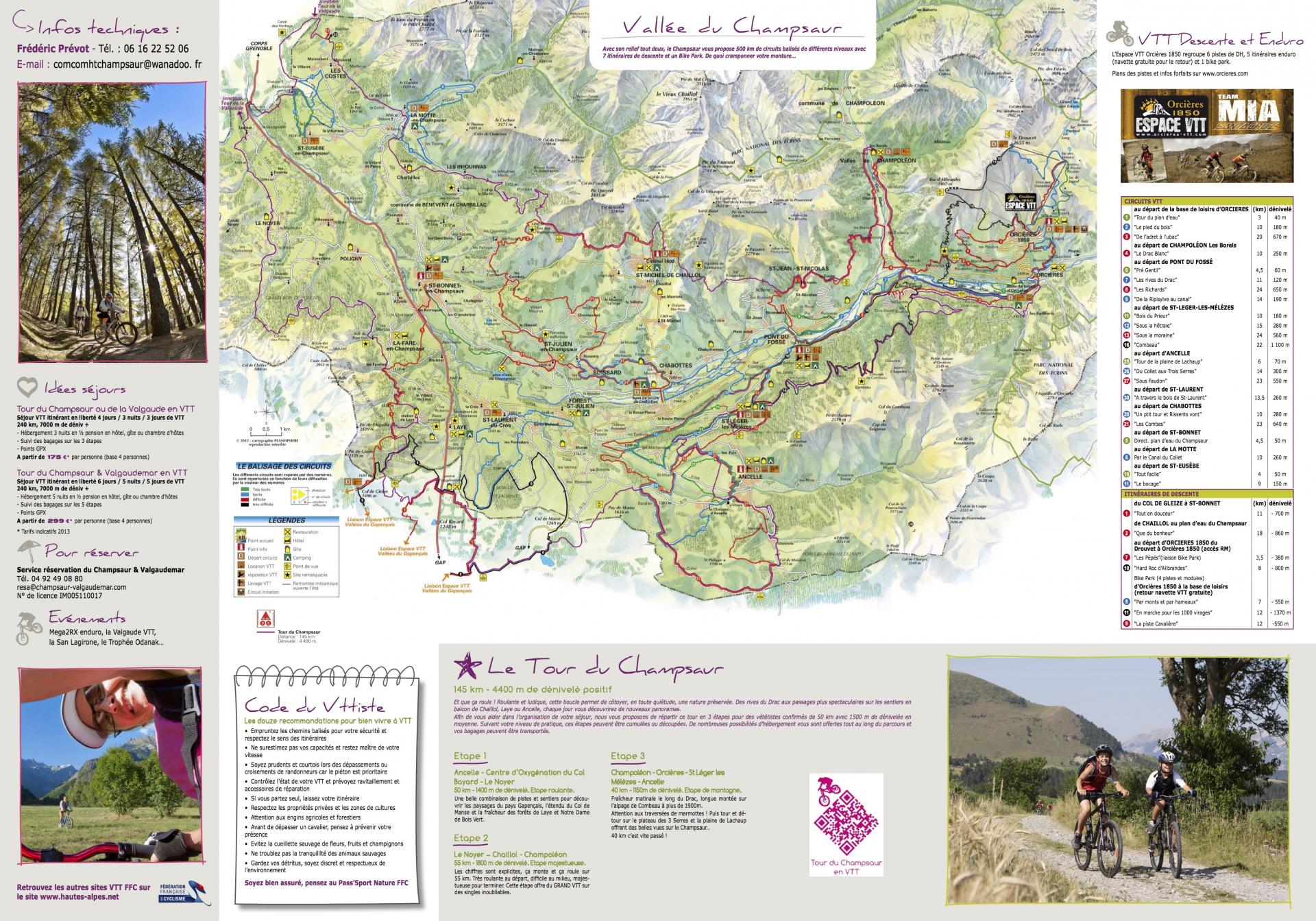 Plan vtt ffc champsaur valgaudemar